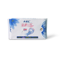 ABC 亲柔立围 超长甜睡夜用 轻透薄棉柔卫生巾382mm*3片(含KMS健康配方)姨妈巾