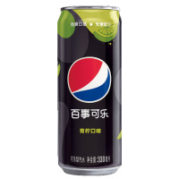 百事可乐无糖青柠味汽水细长罐330ml