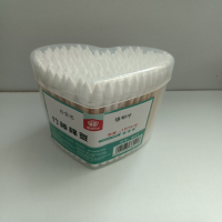 福相伴盒装心形竹棒棉签(180支) 8021