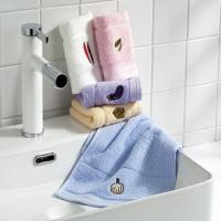 洁丽雅纯棉素色螺旋童巾“春 7508A