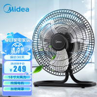 美的(Midea) 趴地扇 FS45-23B大功率工业风扇 家用台式电风扇 坐地爬地扇 工厂商用金属扇大风力