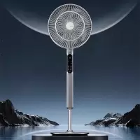 美的电风扇落地扇家用宿舍定时定频遥控广角送风节能 循环风扇 FSD40THR[七叶wifi智控]