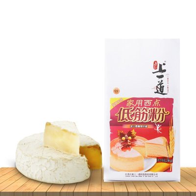 上一道 家用西点低筋粉 烘焙原料 1500g 家庭DIY 含膳食纤维 蛋糕粉