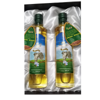 国海宁夏冷榨亚麻籽油500mL*2