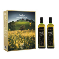 萨尔图SAERTO特级初榨瓶橄榄油礼盒500ml*2