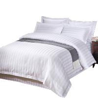 依朴 三件套 宿舍员工寝室米黄色白色可定制适用于1M和1.2M床