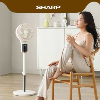 夏普(SHARP)空气循环扇家用静低音台式落地立式涡轮遥控AI智能语音电风扇PJ-CD412A