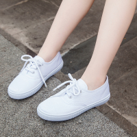 婕秘儿童白布鞋幼儿园小白鞋男女童白鞋学生白色表演球鞋