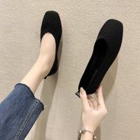 婕秘2021春季新款老北京布鞋女单鞋平底女鞋软底工作鞋百搭舒适豆豆鞋