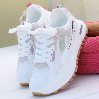 婕秘2021新款运动鞋女秋季鞋子学生舒适网面百搭平底休闲跑步鞋