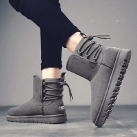 婕秘东北雪地靴男哈尔滨秋冬季新式加绒保暖棉鞋皮毛一体抗寒冬天