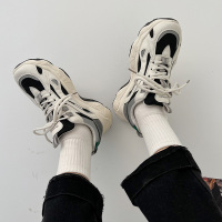 婕秘小众老爹鞋女款2022年春秋新款时尚松糕厚底ins潮百搭休闲运动鞋