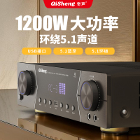 奇声AV-166大功率蓝牙家用5.1家庭影院功放机 专业AV重低音hifi家庭影院KTV音响音箱功放