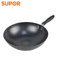 苏泊尔炒锅轻薄款铁锅精铁锅圆底锅无涂层炒菜锅燃气专用 FC30P1 30cm 无盖