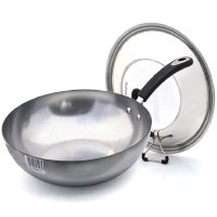 苏泊尔(SUPOR)臻铁真不锈炒锅家用炒菜锅可立锅盖30cm口径FC30U5
