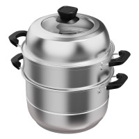 欧锐铂蒸功夫三层不锈钢蒸锅26cm ORB-714