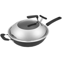 爱仕达(ASD)精钢旋风无油烟不粘炒锅CL32T8Q 32cm