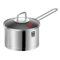 康巴赫欧式第二代不锈钢复底奶锅宝宝辅食锅煮面锅电磁炉燃气通用18cm/KGO-N18E