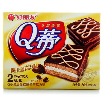 好丽友Q蒂蛋糕 摩卡巧克力味56g/盒
