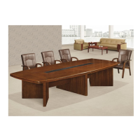 五环一诺会议桌油漆会议台洽谈桌贴实木皮适用40㎡YLH-5610