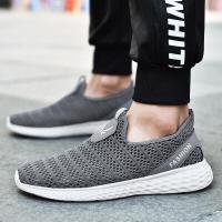 迪鲁奥(DILUAO)夏季透气一脚蹬老人网鞋男防滑软底爸爸鞋舒适中老年运动鞋健步鞋九ABCYEEF