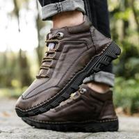 迪鲁奥(DILUAO)大码运动鞋户外鞋透气徒步登山鞋马丁靴高帮工装机车皮靴男鞋潮鞋舒适悦舒锐老人鞋ABCYEEF