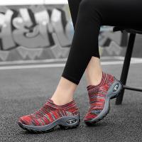 迪鲁奥(DILUAO)中年妈妈鞋运动鞋防滑休闲鞋女款松糕底厚底女鞋增高鞋跑步软底广场舞鞋舒适悦舒锐老人鞋