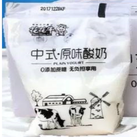 花花牛中式0蔗糖原味酸奶