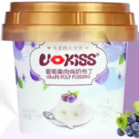 优可思118g葡萄果肉炖奶布丁