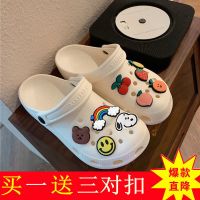 凉拖鞋夏沙滩鞋2021洞洞鞋女ins潮厚底包头外穿防滑护士时尚恋泽芯