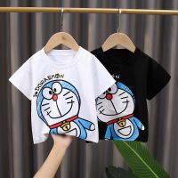 2021哆啦A梦儿童短袖夏季男女童卡通机器猫印花棉宝宝洋气T恤恋泽芯