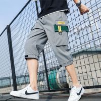 夏季男士七分裤韩版潮流短裤宽松束脚哈伦裤休闲潮牌工装裤子恋泽芯