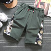 短裤男夏季休闲五分裤男士宽松大码沙滩裤中裤男中国风5分裤恋泽芯