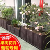 家庭特大户外专用阳台种菜盆 组合种植箱 长方形花箱塑料花盆花