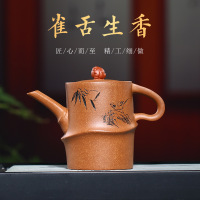 宜兴紫砂壶批发手工原矿蟹段竹段壶家用茶壶