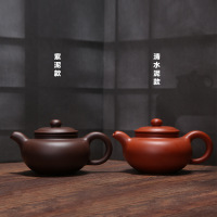 仿古紫砂壶宜兴原矿紫泥茶具批发 高扁古茶壶