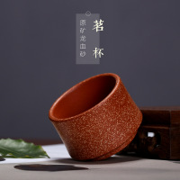 紫砂小杯子批发 功夫茶杯宜兴茶具紫泥普洱茶小品茗