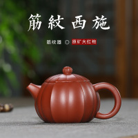 紫砂壶原矿大红袍筋纹西施小品茶壶功夫茶具泡茶壶