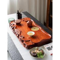 整块花梨木茶盘托盘 实木茶台家用茶海 排水式功夫茶具大号精