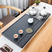 整块乌金石茶盘全自动一体式带电磁炉家用功夫茶具套装茶台烧水壶