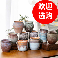 多肉花盆陶瓷大号特价清仓透气创意室内肉肉植物小花盆批发大口径