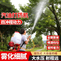四冲程背负式喷雾器汽油机打药机农药喷洒器高压果园树农用泵