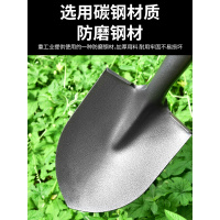 一体碳钢锹尖锹方头锹铁铲锹铁挖沙农用家用种花种菜铲子园林工具
