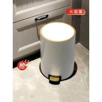 轻奢垃圾桶不锈钢带盖家用客厅卧室厨房大号创意大容量卫生间厕所