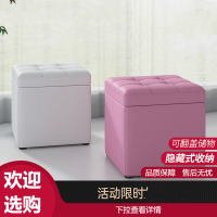 收纳凳多功能方凳储物凳子可坐客厅家用矮凳布艺小板凳口换鞋凳