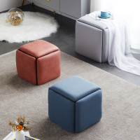 凳子家用魔方凳子组合多功能凳子五合一餐厅客厅小凳子可叠放收纳