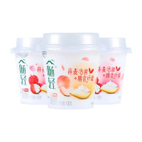伊利畅轻白桃纤酪乳100g*3