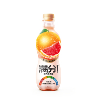 满分西柚微气泡含气复合果汁饮料380ml