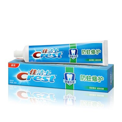 佳洁士(Crest)健康专家防蛀修护牙膏(长效清新 薄荷啫喱型)140g 勤刷牙 增强牙齿抵抗力
