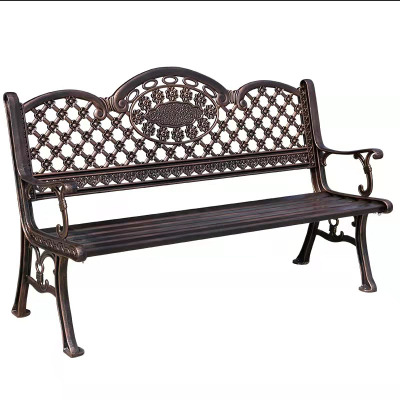 美沐芯品(MEIMUXINPIN)XP-GYY161现代简约铸铁铸铝户外公园椅长椅